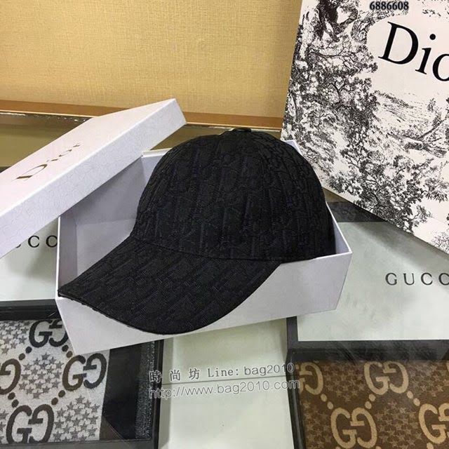 Dior男女同款帽子 迪奧刺繡印花棒球帽鴨舌帽  mm1129